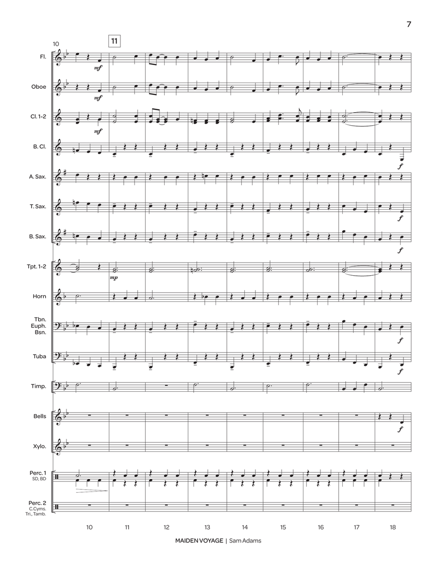 Maiden Voyage (score only) Concert Band scores gallery preview page 5