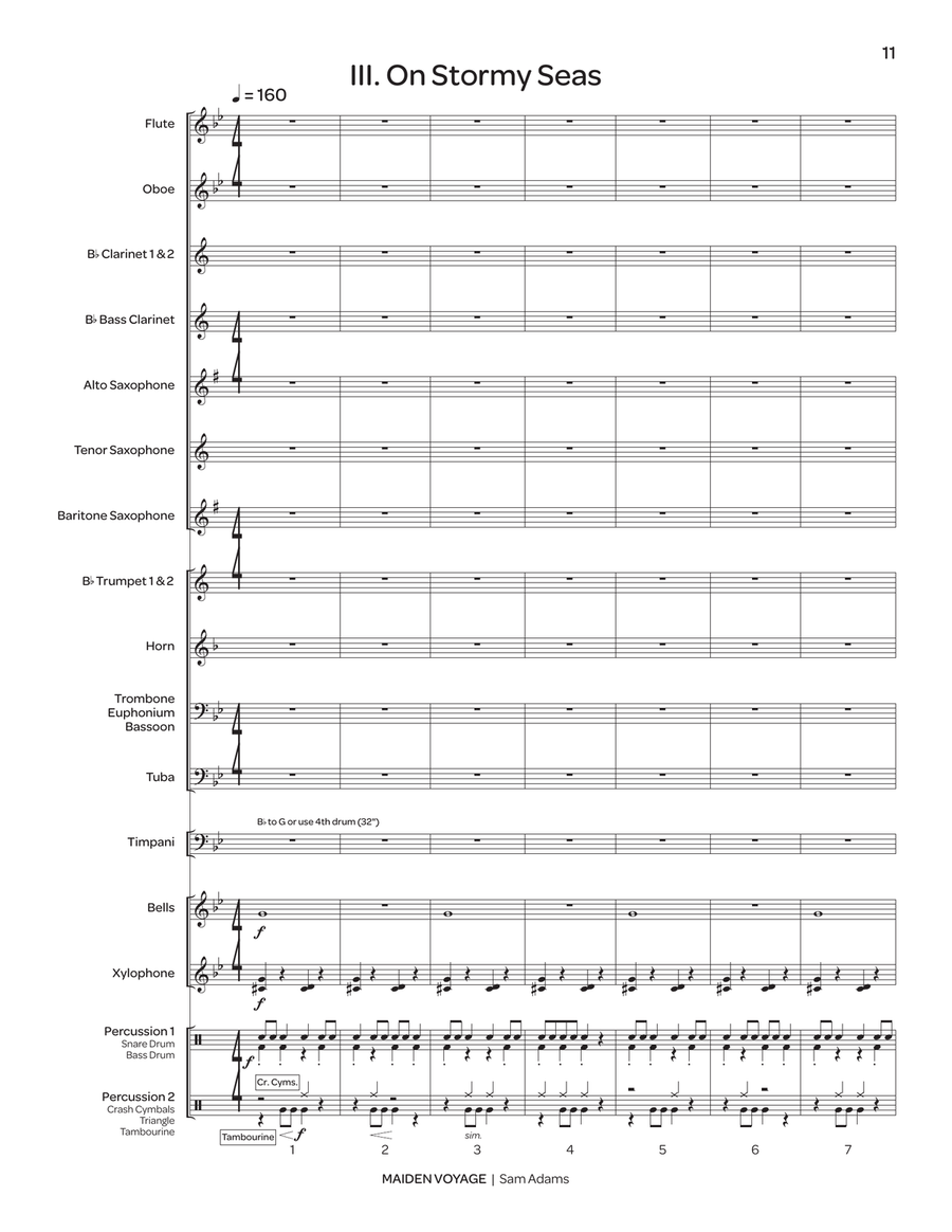 Maiden Voyage (score only) Concert Band scores gallery preview page 6