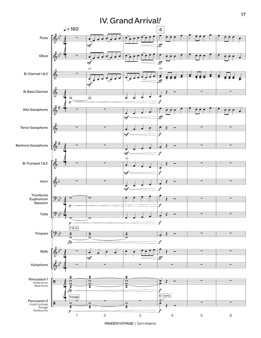 Maiden Voyage (score only) Concert Band scores gallery preview page 8