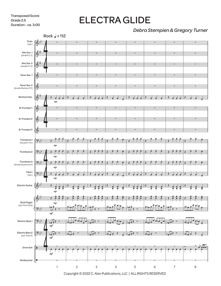 Electra Glide Electra Glide Jazz Ensemble scores gallery preview page 2