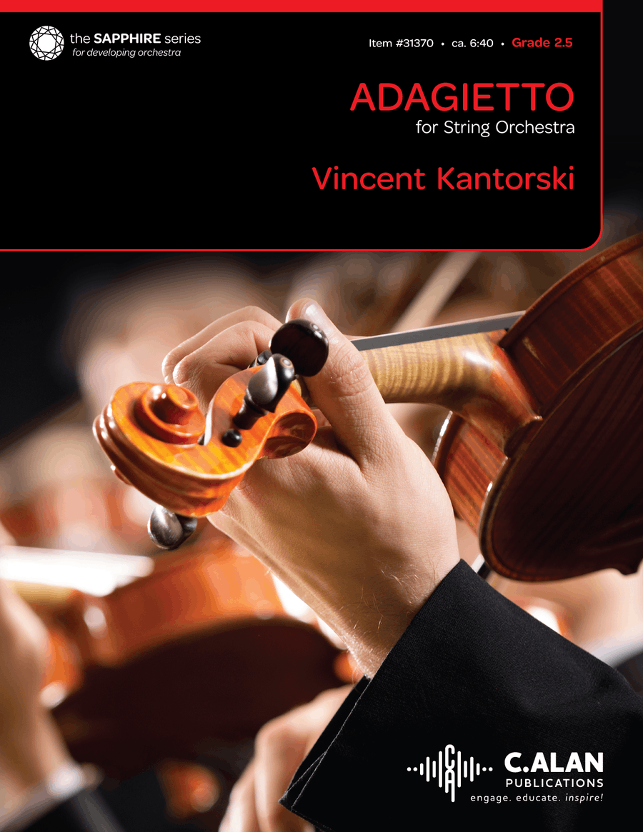 Adagietto for String Orchestra String Orchestra scores gallery preview page 1