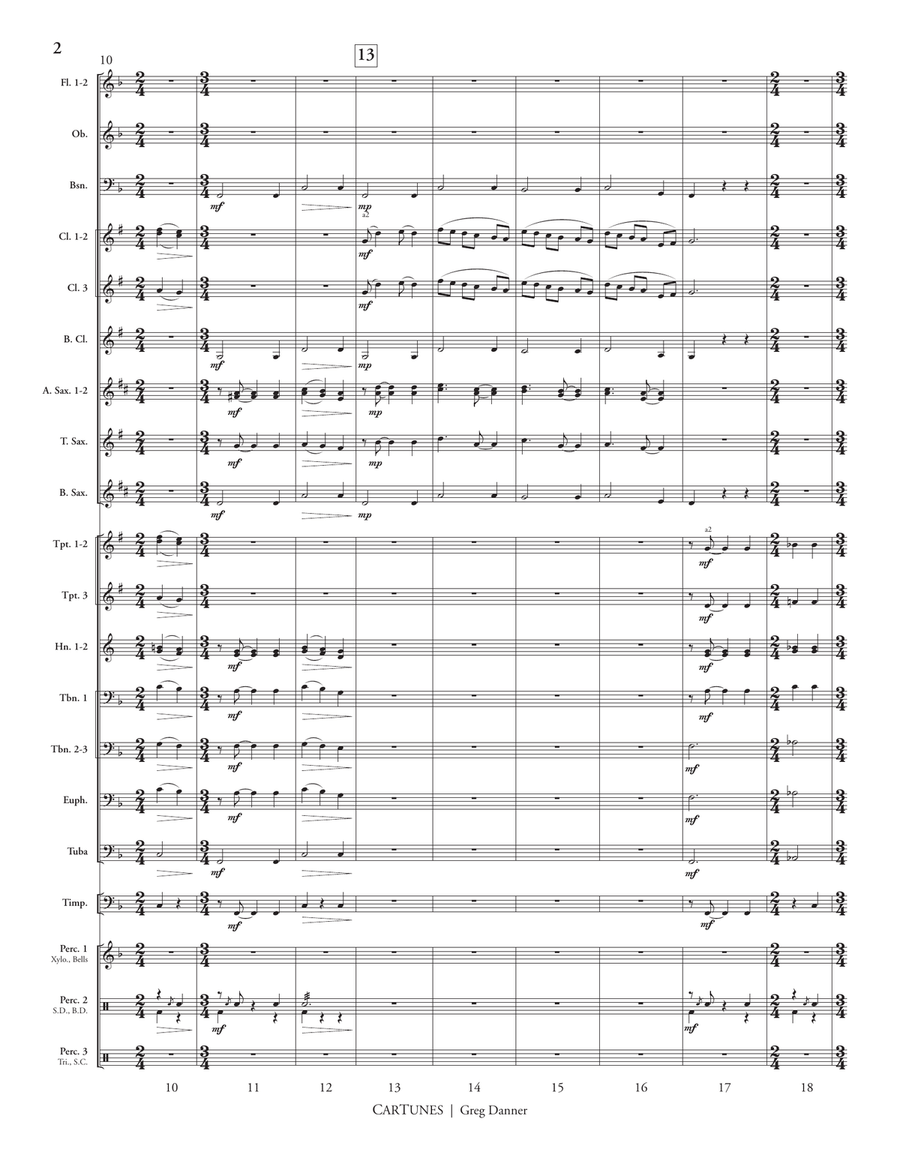 CarTunes (score only) CarTunes (score only) Concert Band scores gallery preview page 3