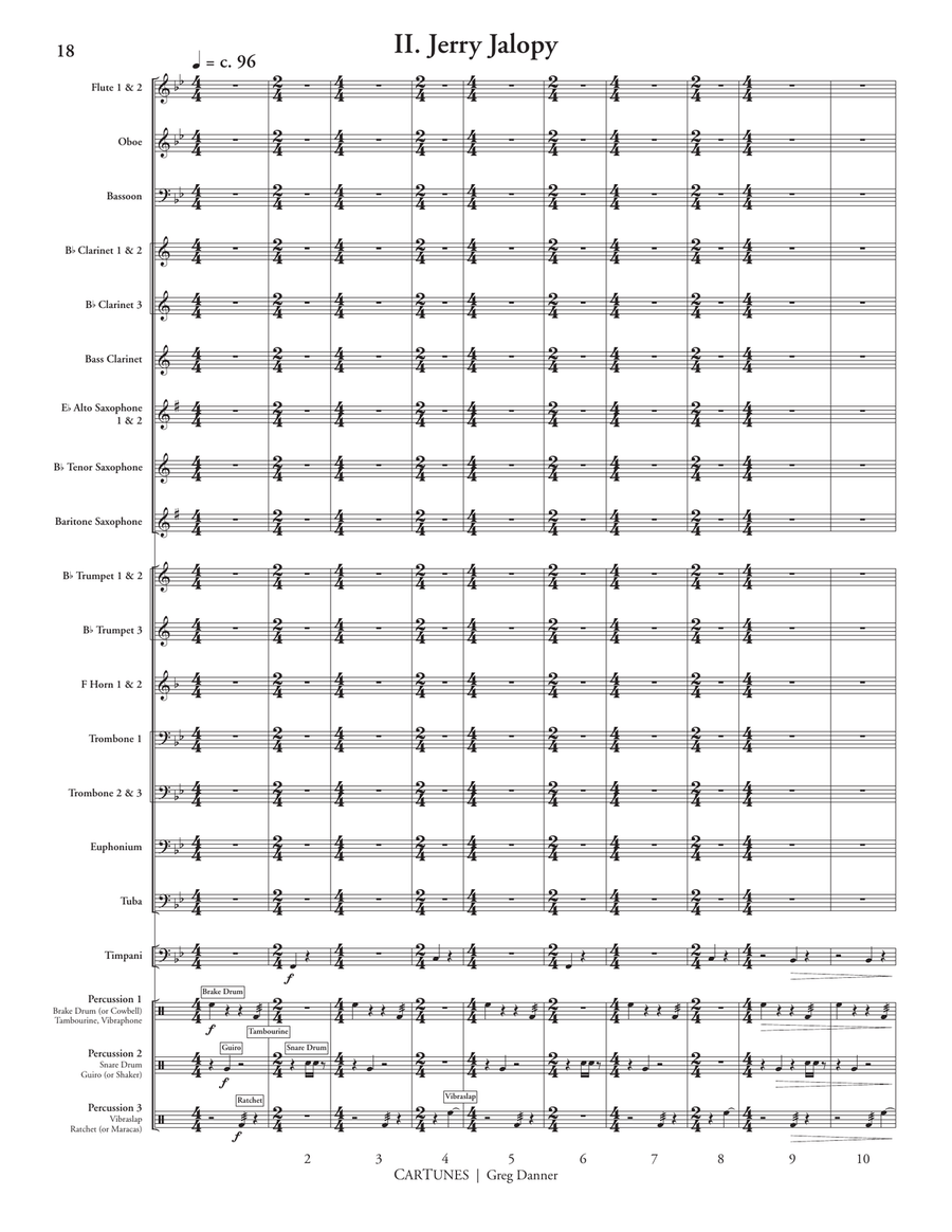 CarTunes (score only) CarTunes (score only) Concert Band scores gallery preview page 7
