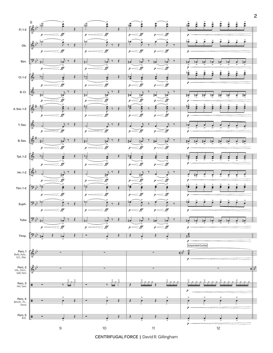 Centrifugal Force (score only) Concert Band scores gallery preview page 4