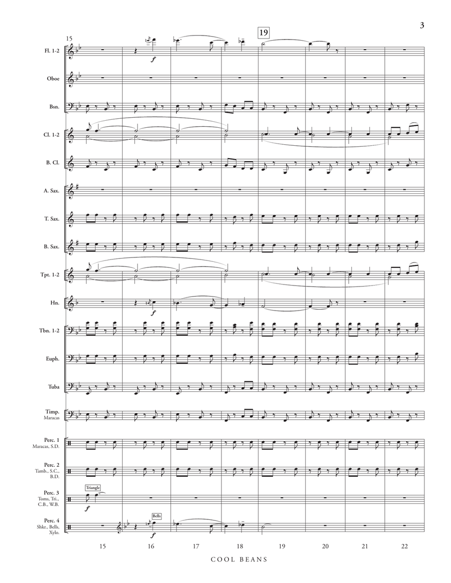 Cool Beans (score only) Cool Beans (score only) Concert Band scores gallery preview page 5
