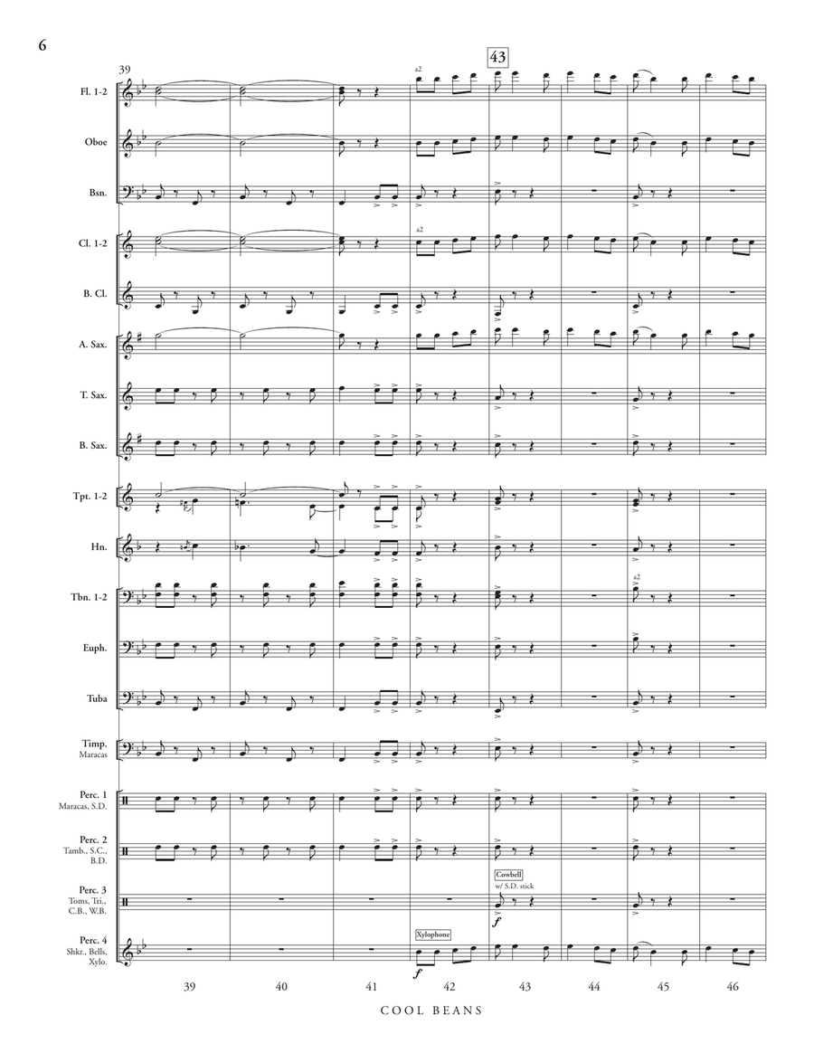 Cool Beans (score only) Cool Beans (score only) Concert Band scores gallery preview page 8