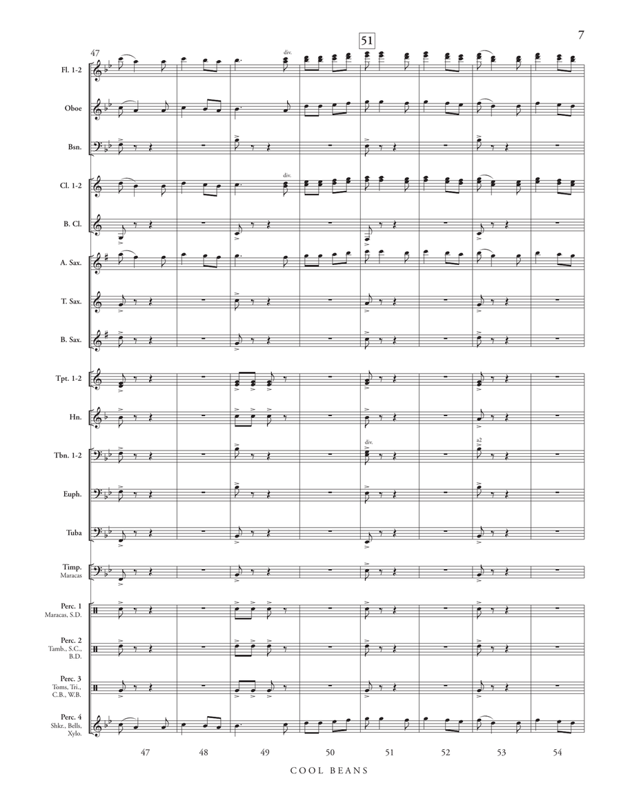 Cool Beans (score only) Cool Beans (score only) Concert Band scores gallery preview page 9