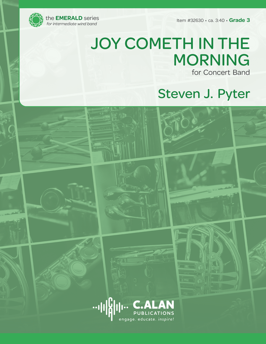 Joy Cometh in the Morning Concert Band scores gallery preview page 1