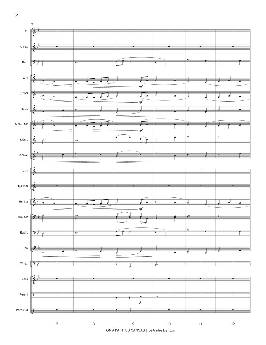 On a Painted Canvas Concert Band scores gallery preview page 3