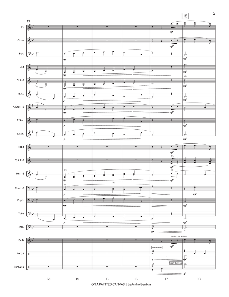 On a Painted Canvas Concert Band scores gallery preview page 4