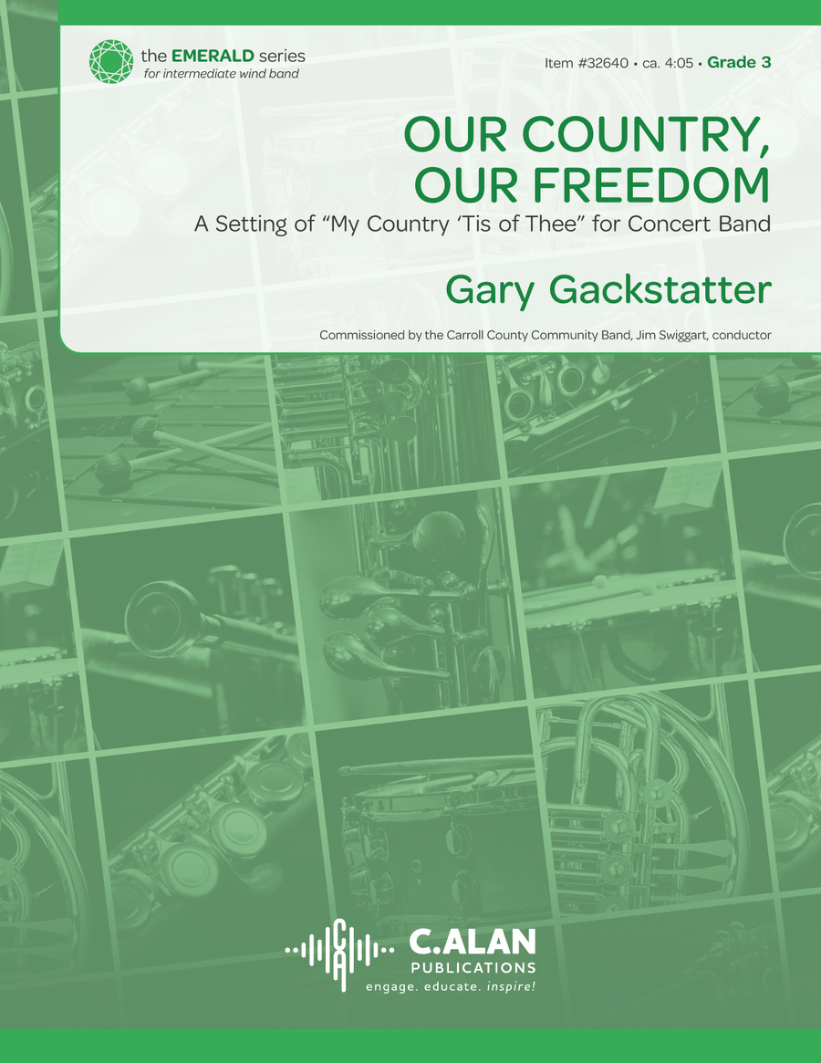 Our Country, Our Freedom (score only) Concert Band scores gallery preview page 1