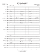 Wind Down Concert Band scores gallery preview page 3