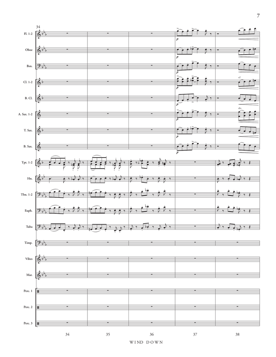 Wind Down (score only) Wind Down (score only) Concert Band scores gallery preview page 9