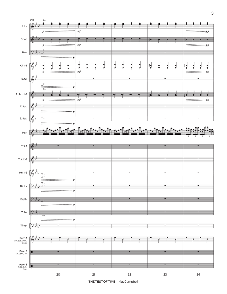 The Test of Time The Test of Time Marimba scores gallery preview page 4