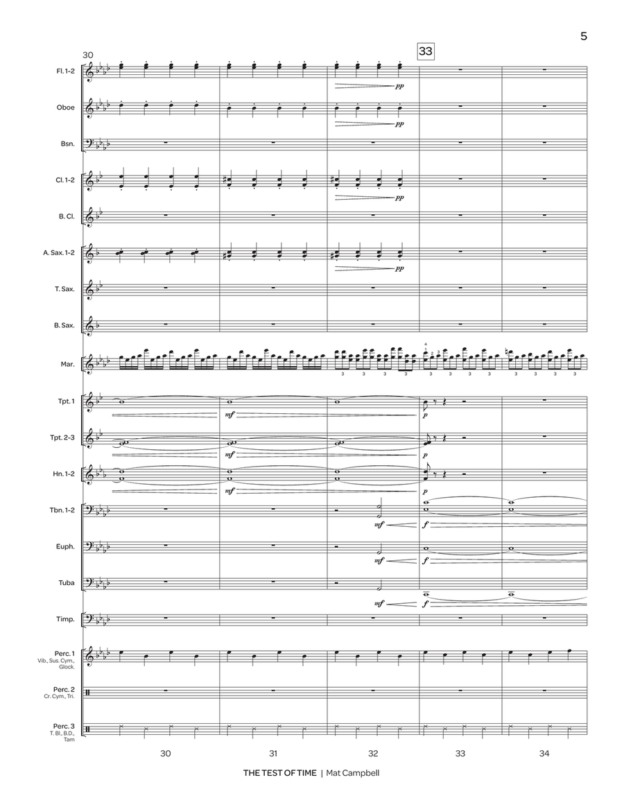 The Test of Time The Test of Time Marimba scores gallery preview page 6