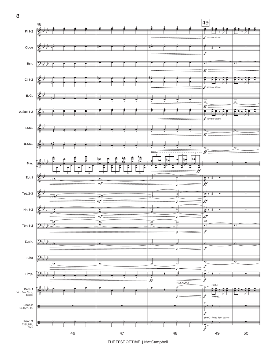 The Test of Time The Test of Time Marimba scores gallery preview page 9
