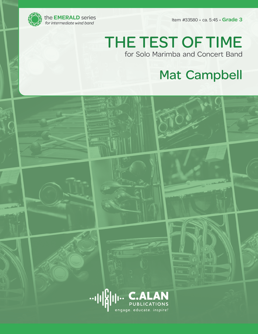 The Test of Time (score only) Marimba scores gallery preview page 1