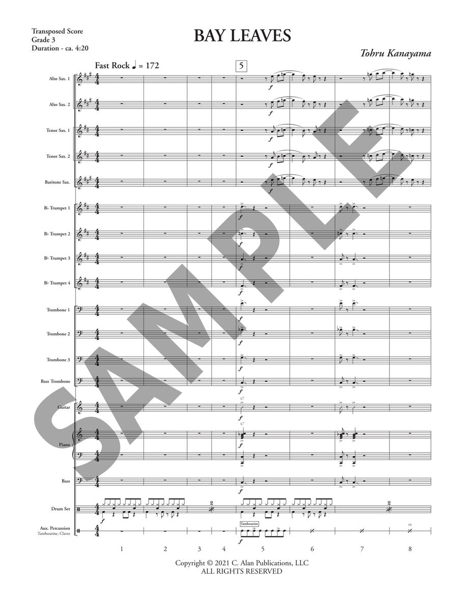 Bay Leaves Bay Leaves Jazz Ensemble scores gallery preview page 2