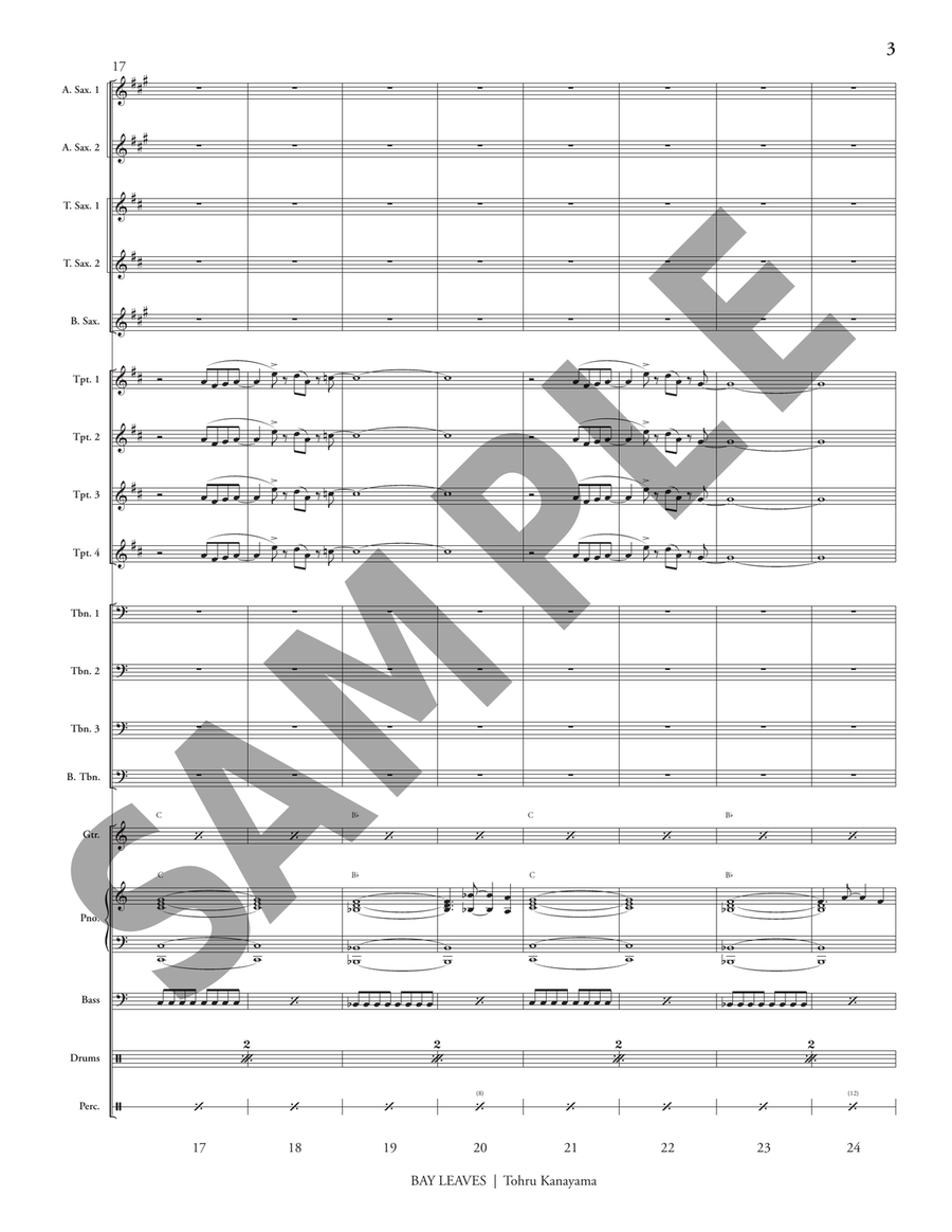 Bay Leaves Bay Leaves Jazz Ensemble scores gallery preview page 4