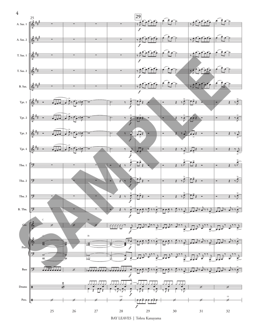 Bay Leaves Bay Leaves Jazz Ensemble scores gallery preview page 5