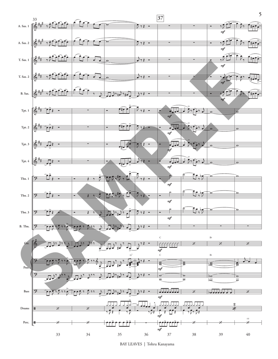 Bay Leaves Bay Leaves Jazz Ensemble scores gallery preview page 6