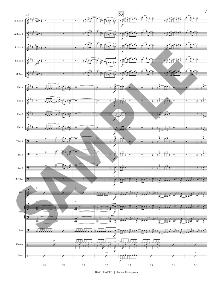 Bay Leaves Bay Leaves Jazz Ensemble scores gallery preview page 8