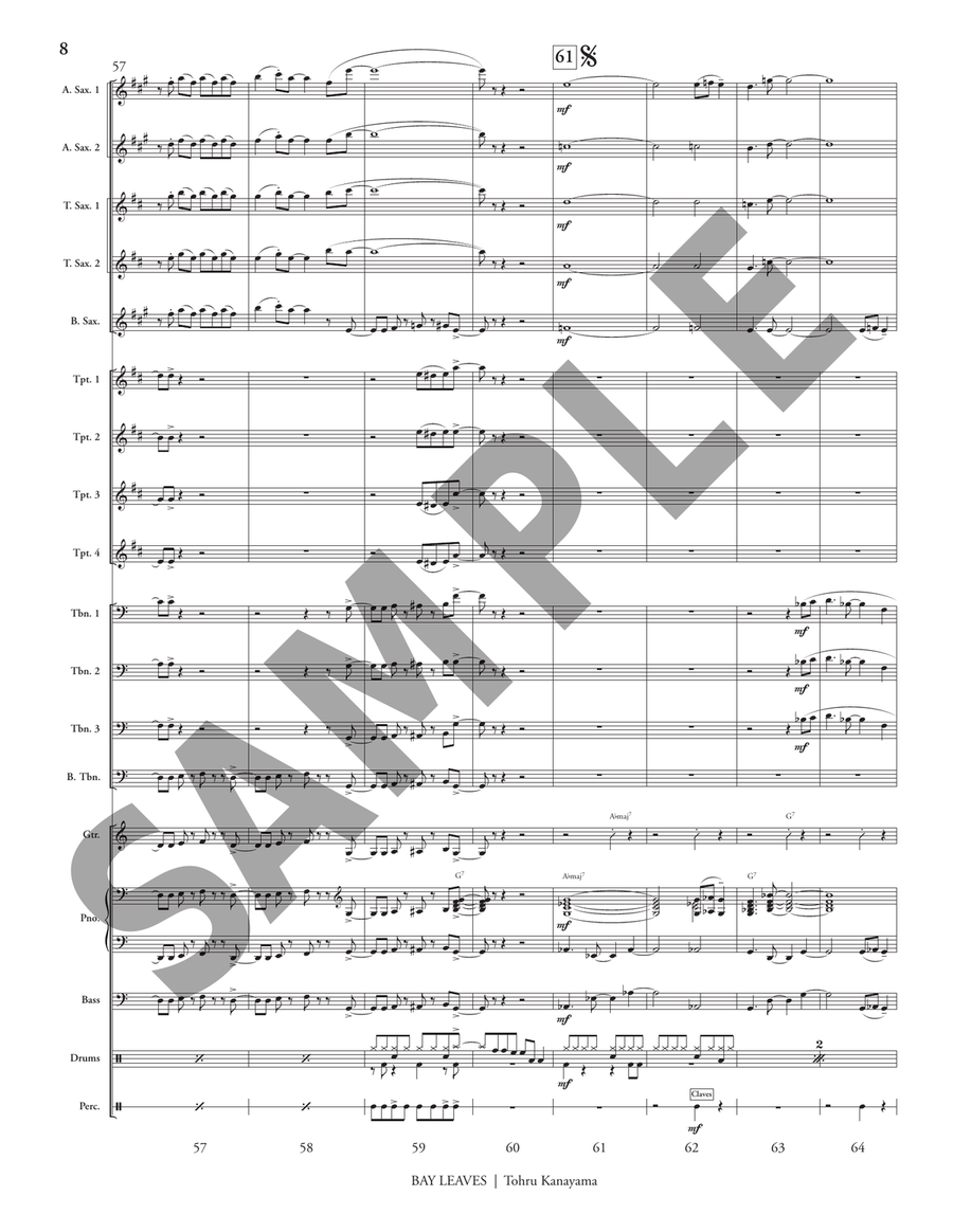 Bay Leaves Bay Leaves Jazz Ensemble scores gallery preview page 9