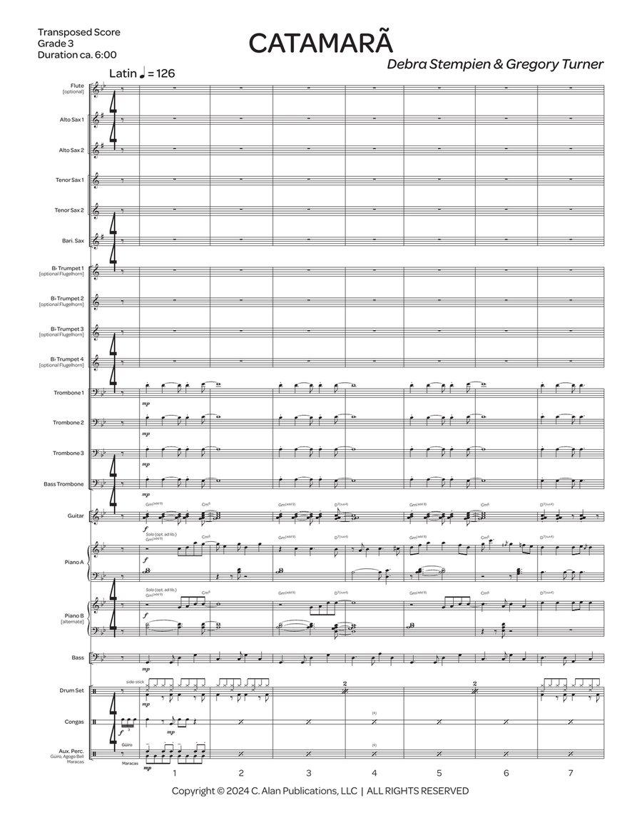 Catamarã Catamarã Jazz Ensemble scores gallery preview page 2