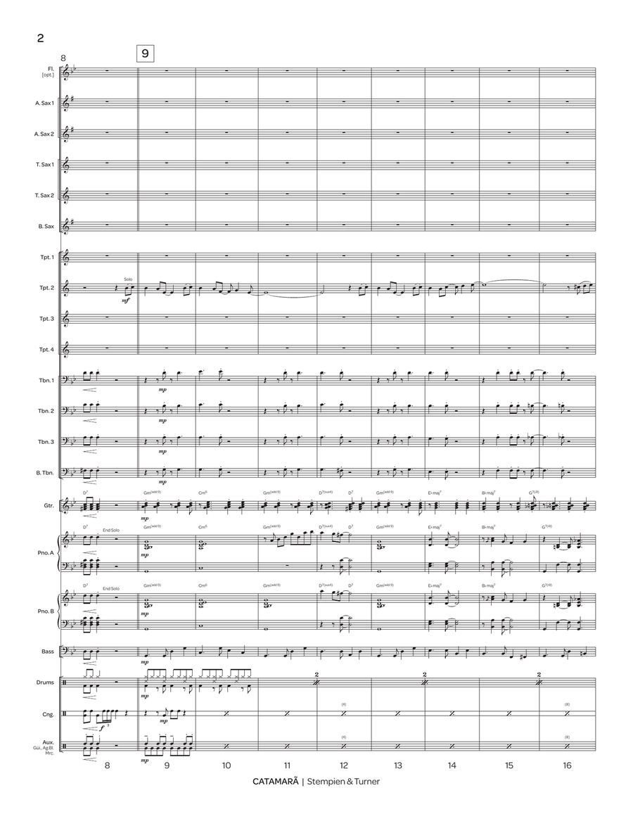 Catamarã Catamarã Jazz Ensemble scores gallery preview page 3