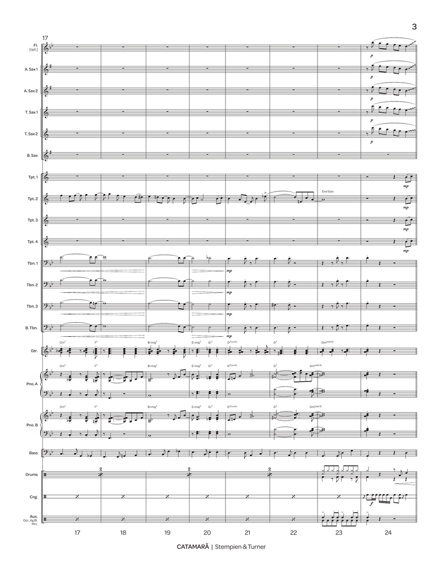 Catamarã Catamarã Jazz Ensemble scores gallery preview page 4