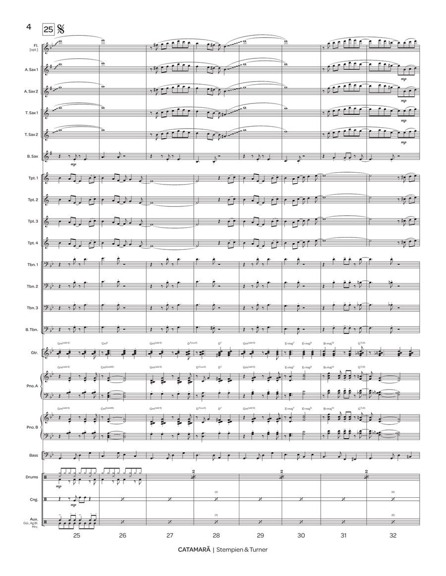 Catamarã Catamarã Jazz Ensemble scores gallery preview page 5
