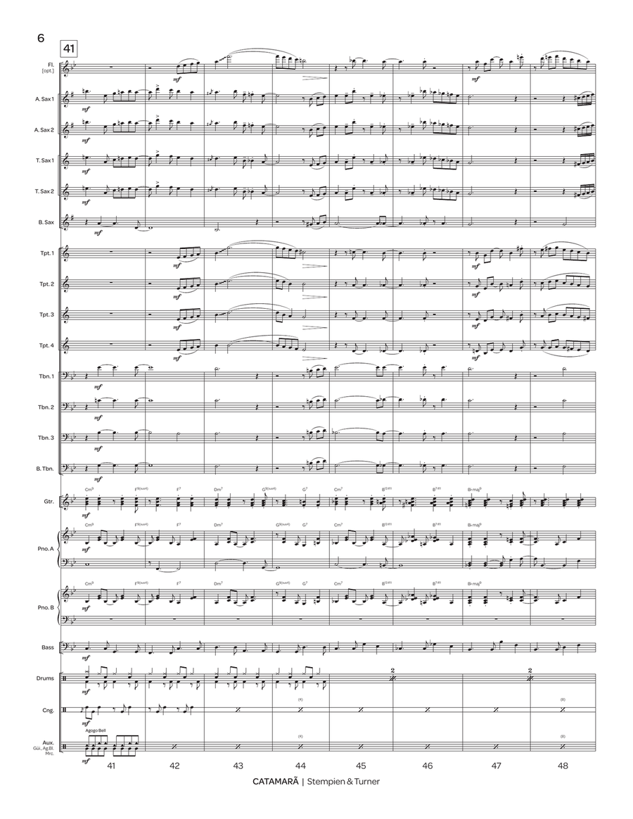 Catamarã Catamarã Jazz Ensemble scores gallery preview page 7
