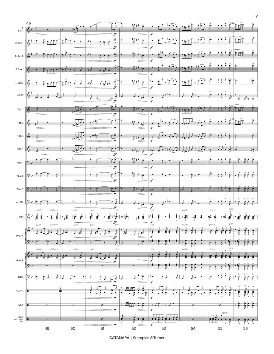 Catamarã Catamarã Jazz Ensemble scores gallery preview page 8