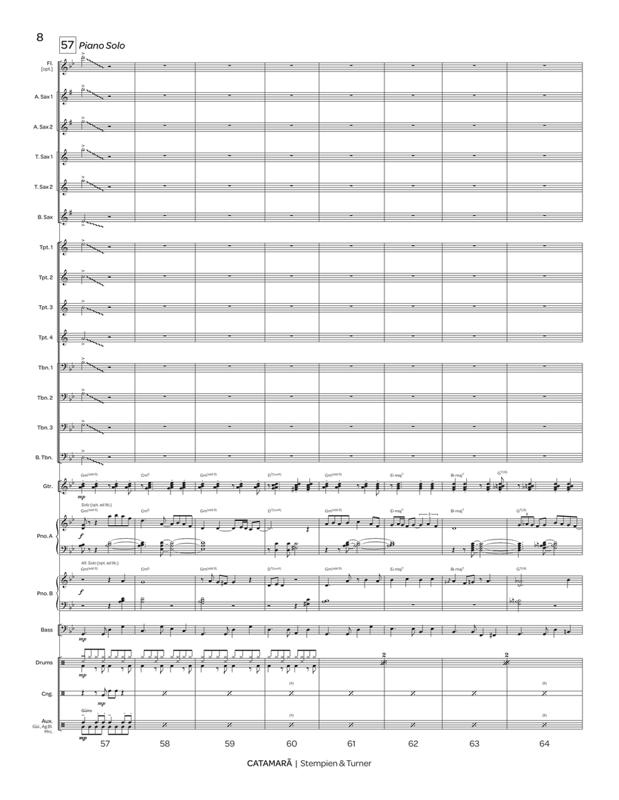 Catamarã Catamarã Jazz Ensemble scores gallery preview page 9