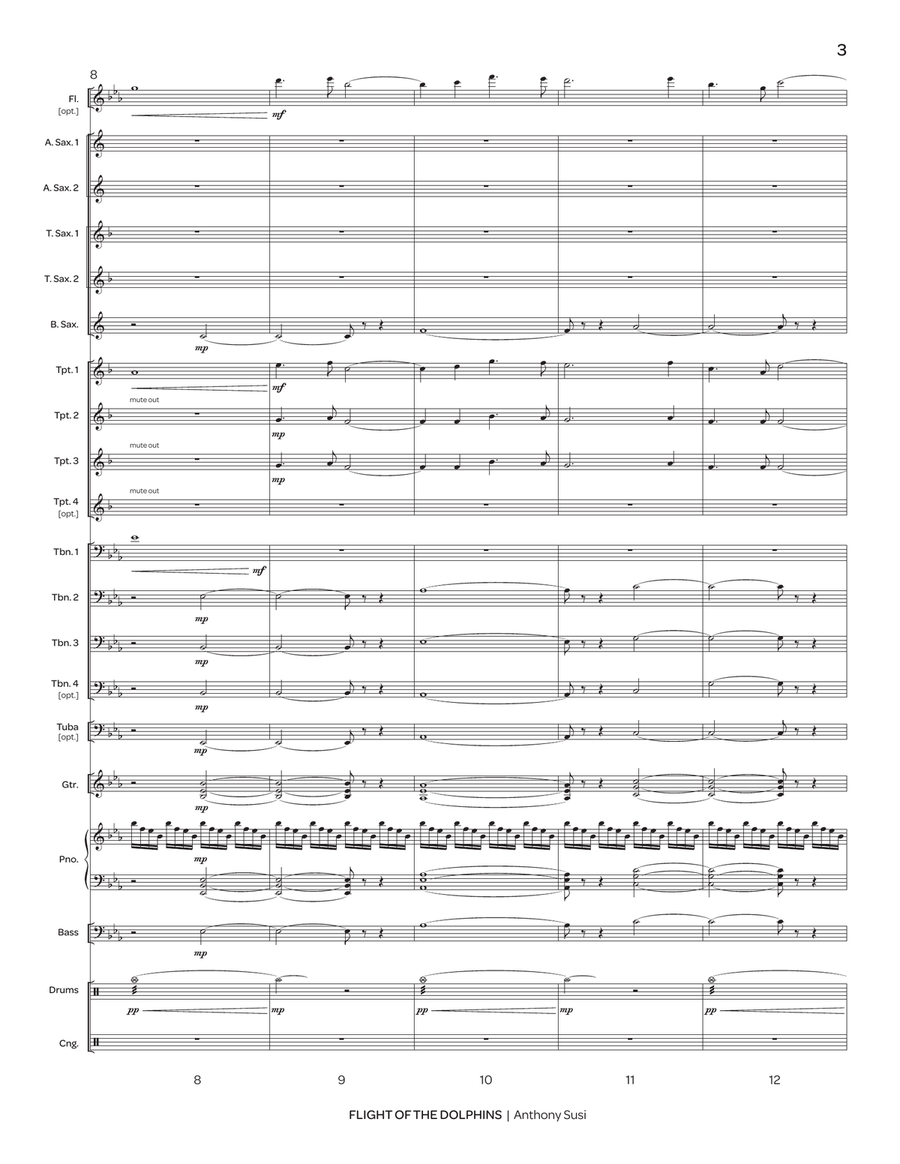 Flight of the Dolphins Flight of the Dolphins Jazz Ensemble scores gallery preview page 3