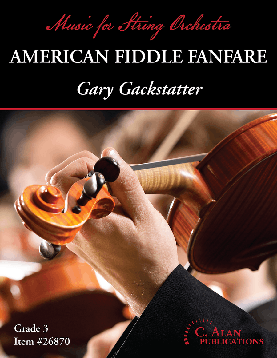American Fiddle Fanfare (score only) String Orchestra scores gallery preview page 1