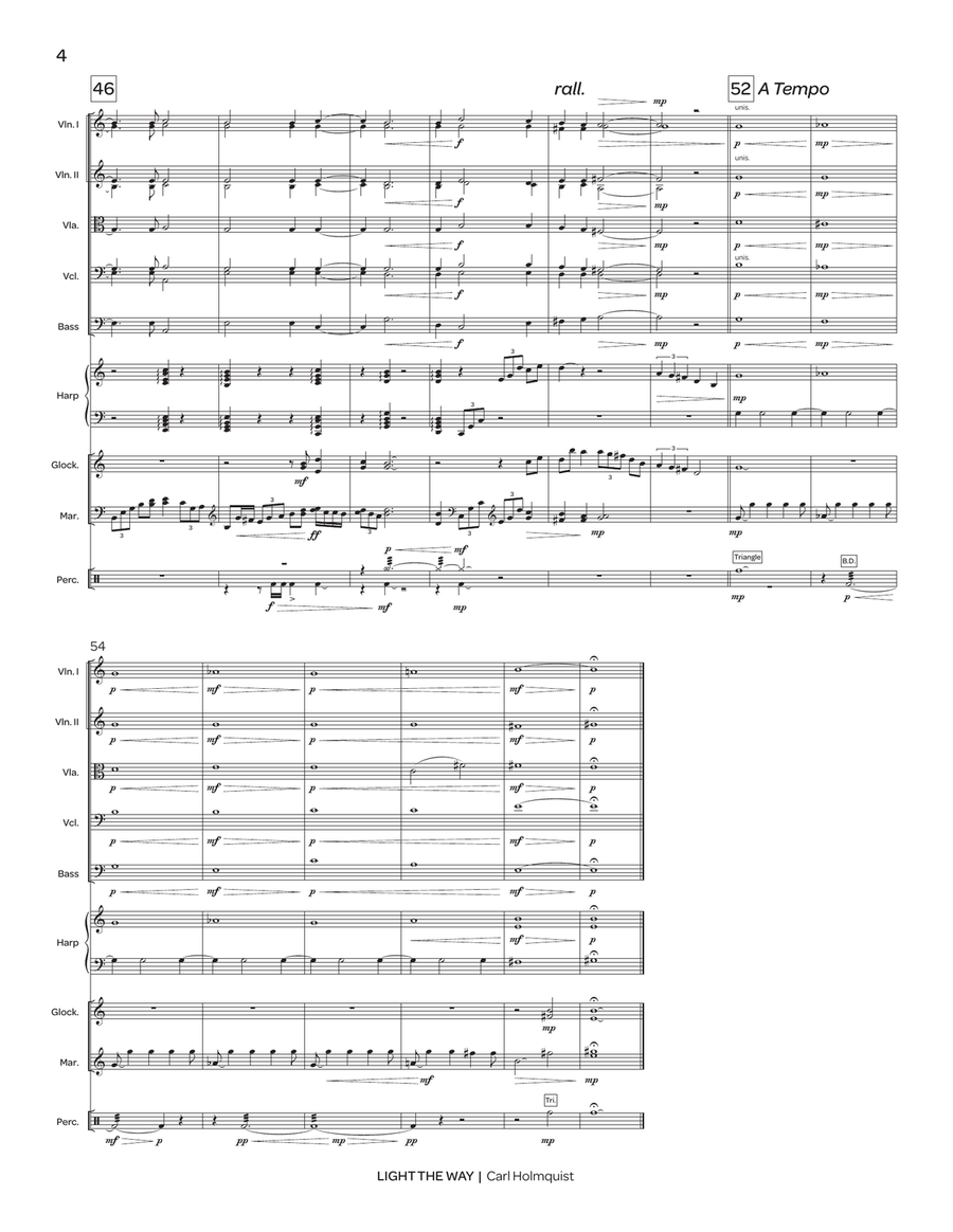Light the Way (orchestra score) String Orchestra scores gallery preview page 5