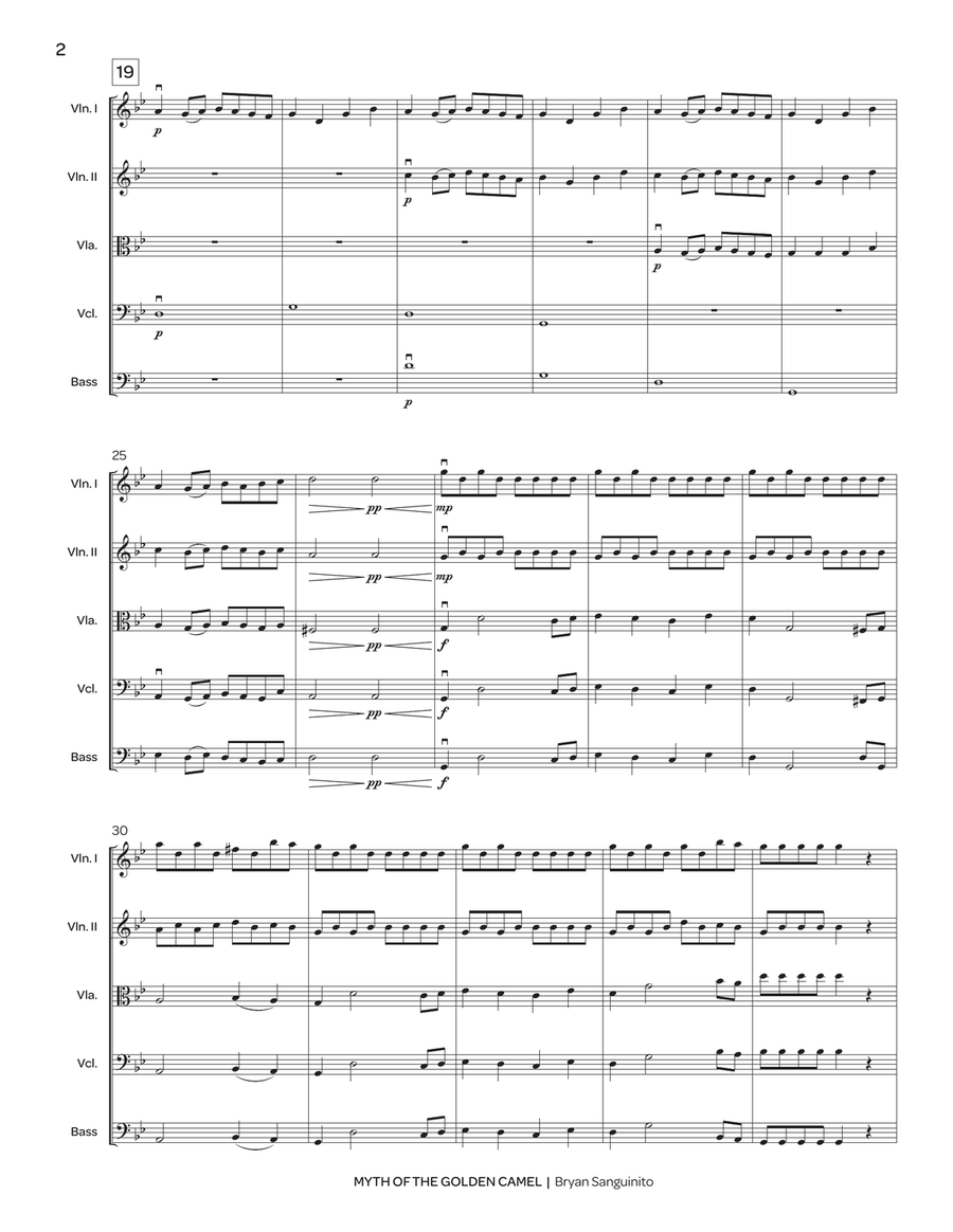 Myth of the Golden Camel Myth of the Golden Camel String Orchestra scores gallery preview page 3