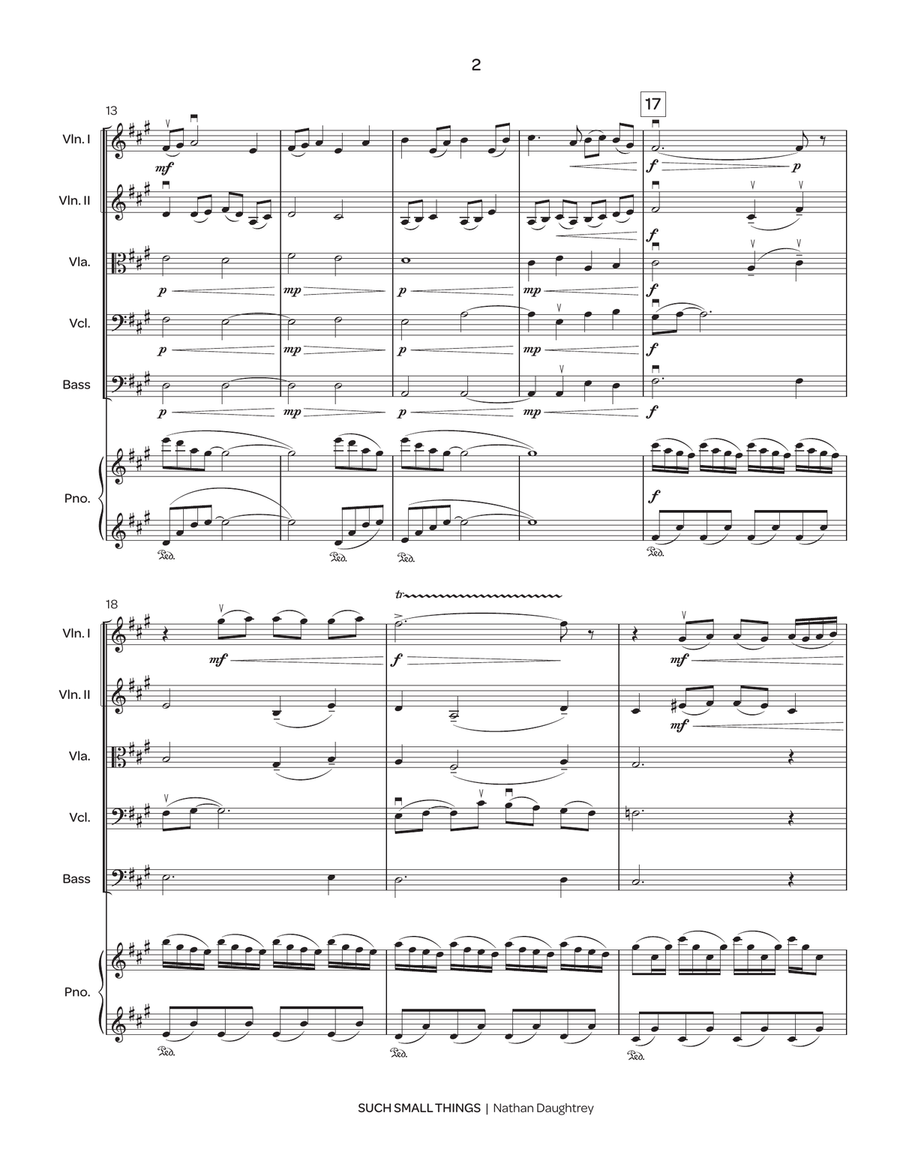 Such Small Things (string orchestra score) String Orchestra scores gallery preview page 3