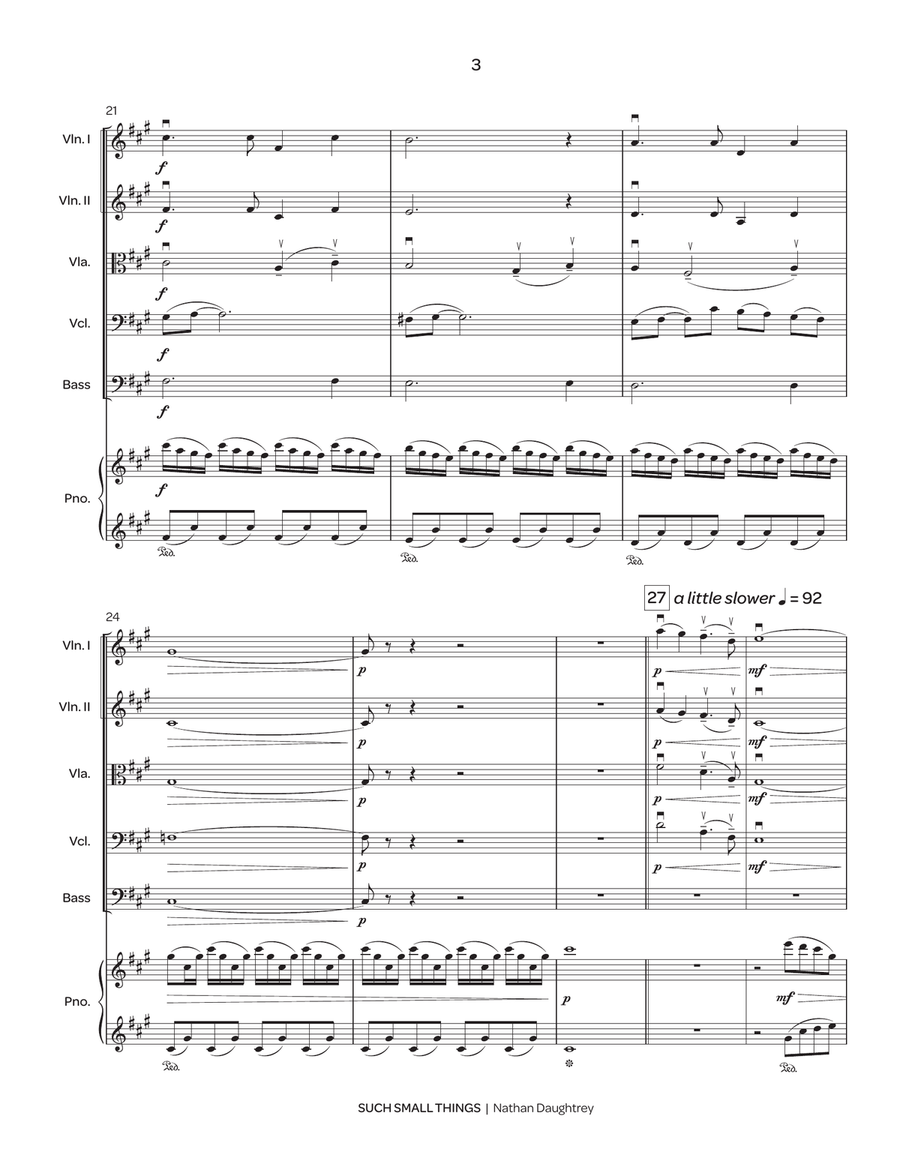 Such Small Things (string orchestra score) String Orchestra scores gallery preview page 4