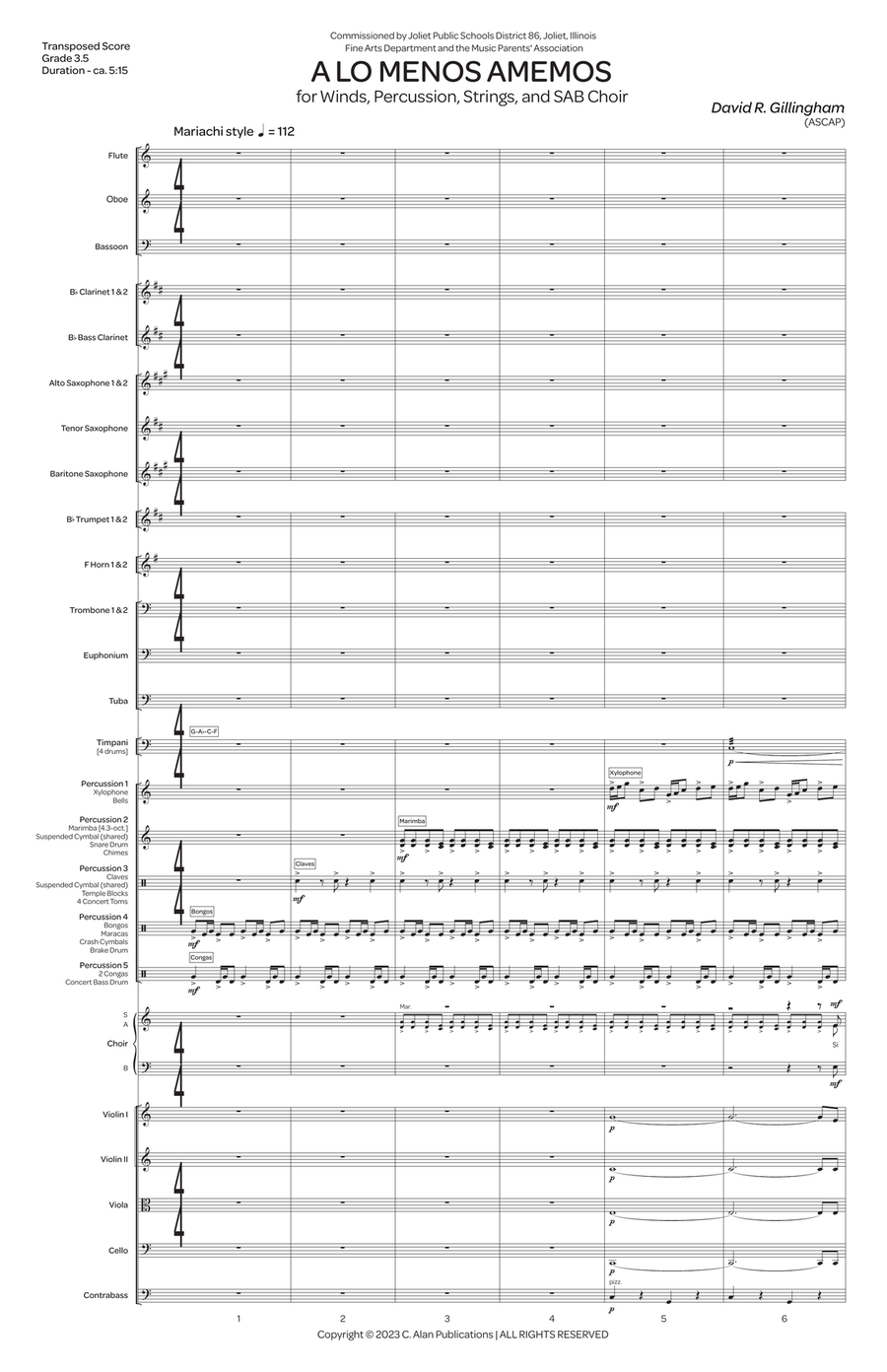 A Lo Menos Amemos (score only) Choir scores gallery preview page 2