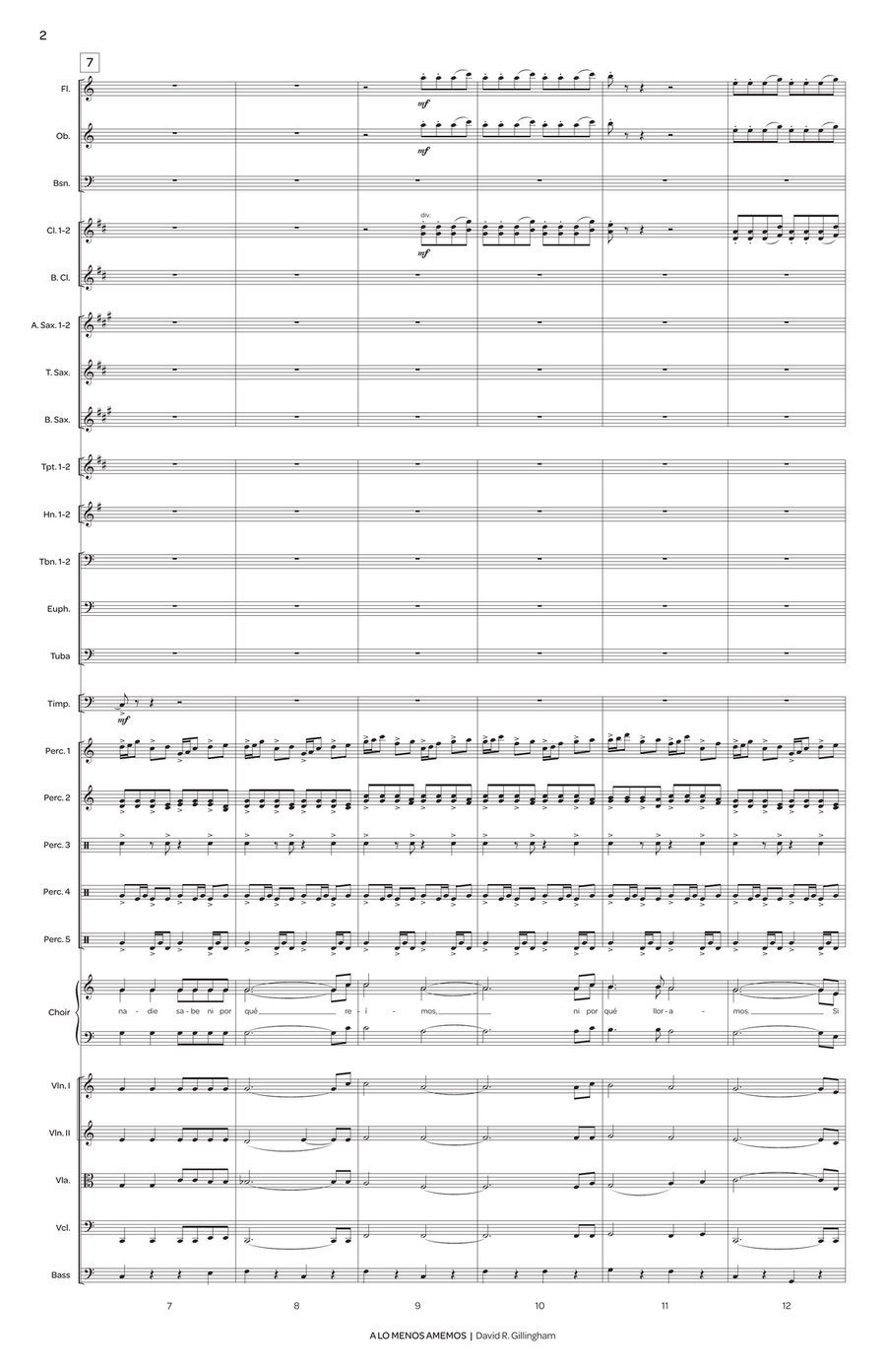 A Lo Menos Amemos (score only) Choir scores gallery preview page 3