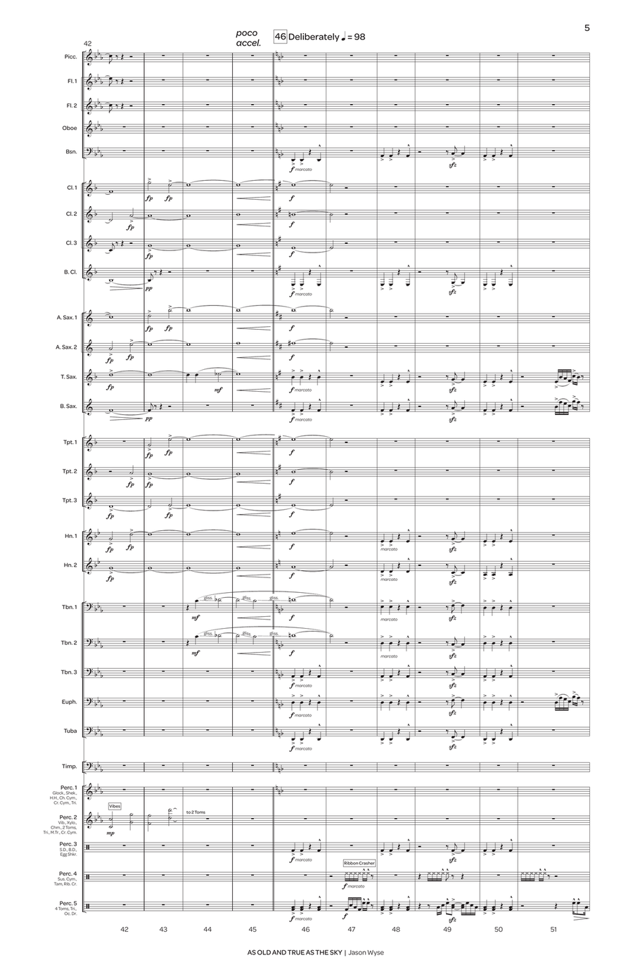 As Old and True as the Sky Concert Band scores gallery preview page 6