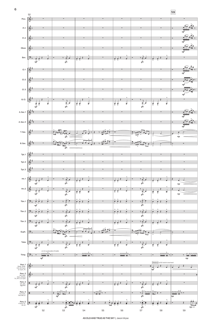 As Old and True as the Sky Concert Band scores gallery preview page 7