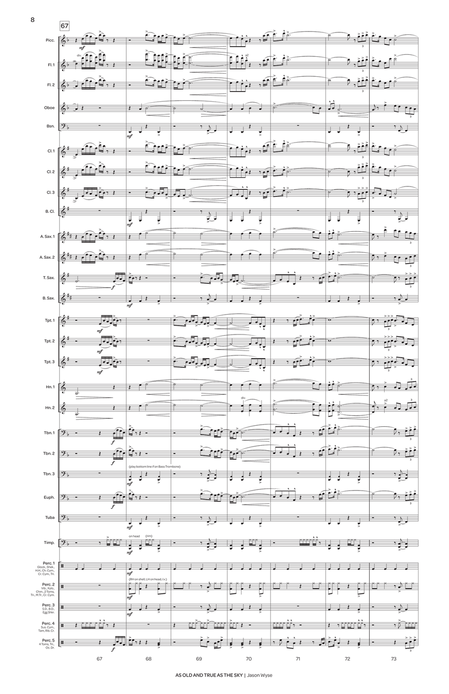 As Old and True as the Sky Concert Band scores gallery preview page 9
