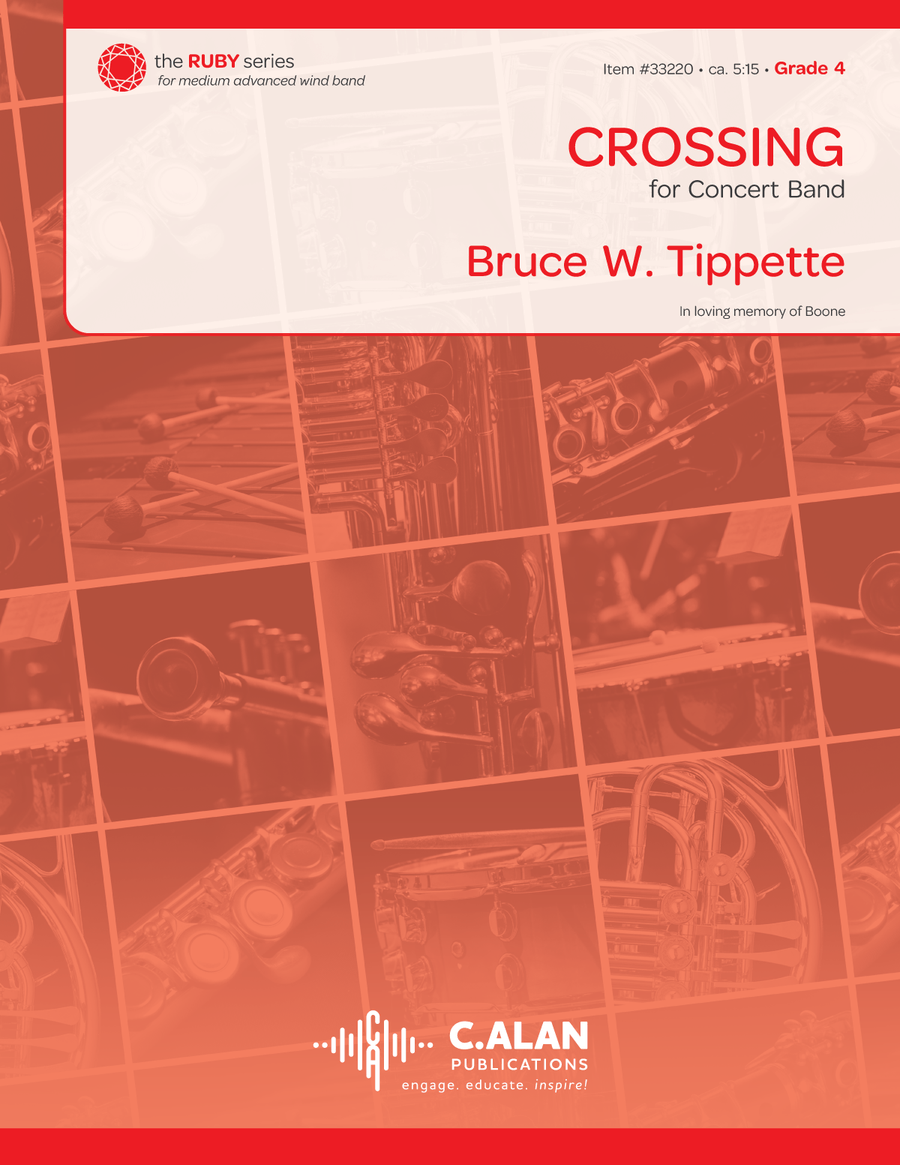 Crossing (score only) Crossing (score only) Concert Band scores gallery preview page 1