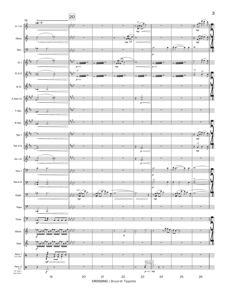 Crossing (score only) Crossing (score only) Concert Band scores gallery preview page 4