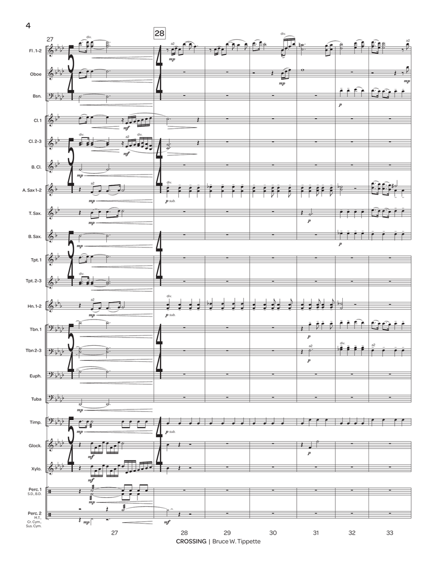 Crossing (score only) Crossing (score only) Concert Band scores gallery preview page 5