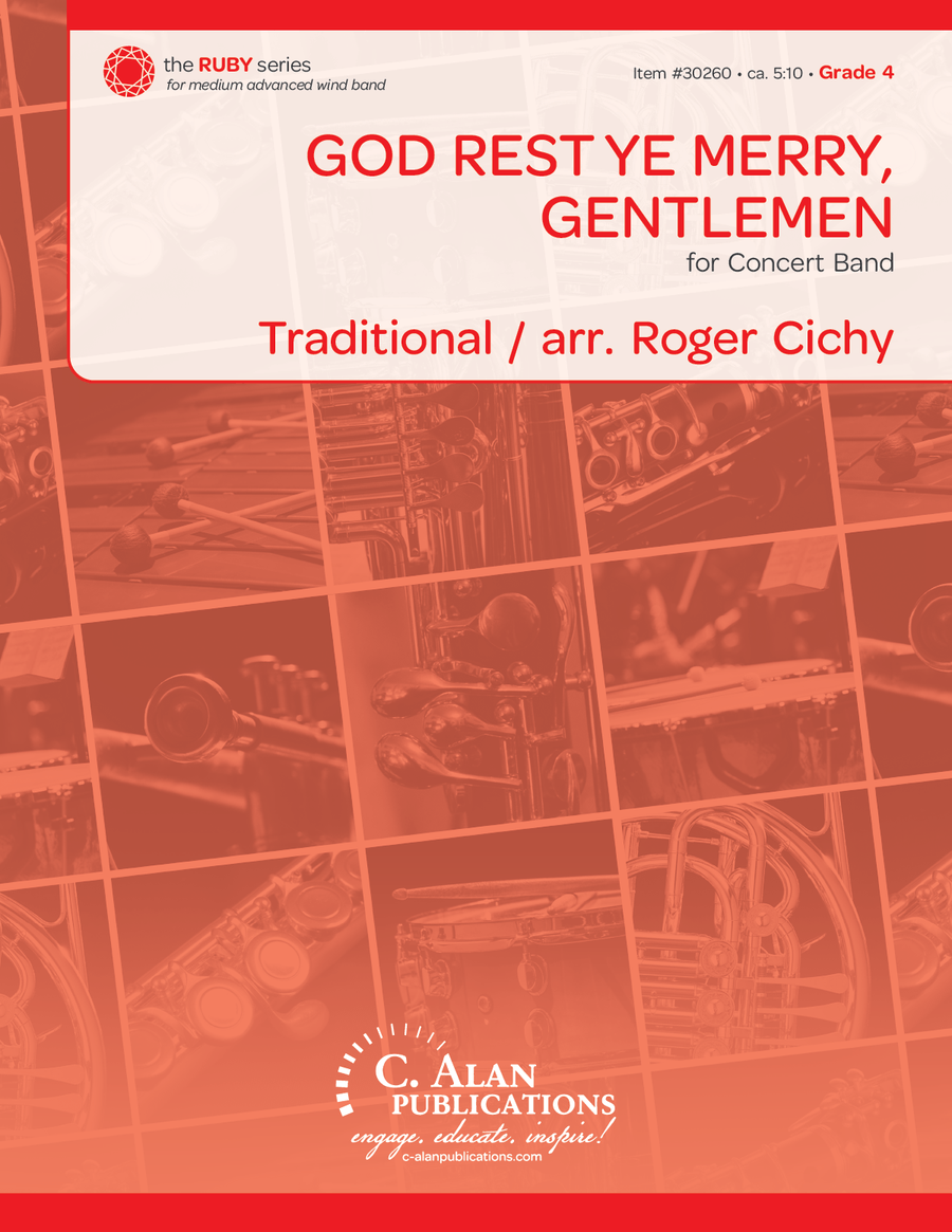 God Rest Ye Merry, Gentlemen (score only) Concert Band scores gallery preview page 1