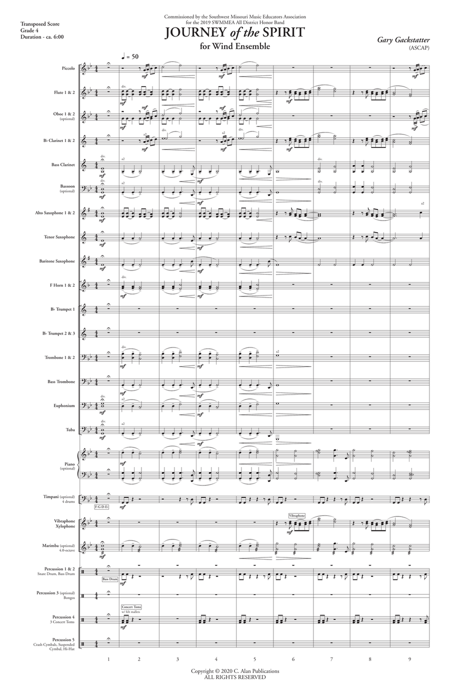 Journey of the Spirit Journey of the Spirit Concert Band scores gallery preview page 3
